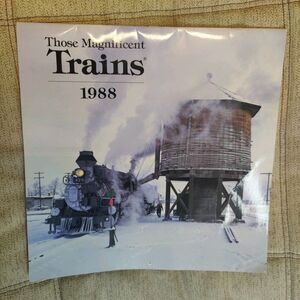 1988 calendar Those Magnificent Trains Used